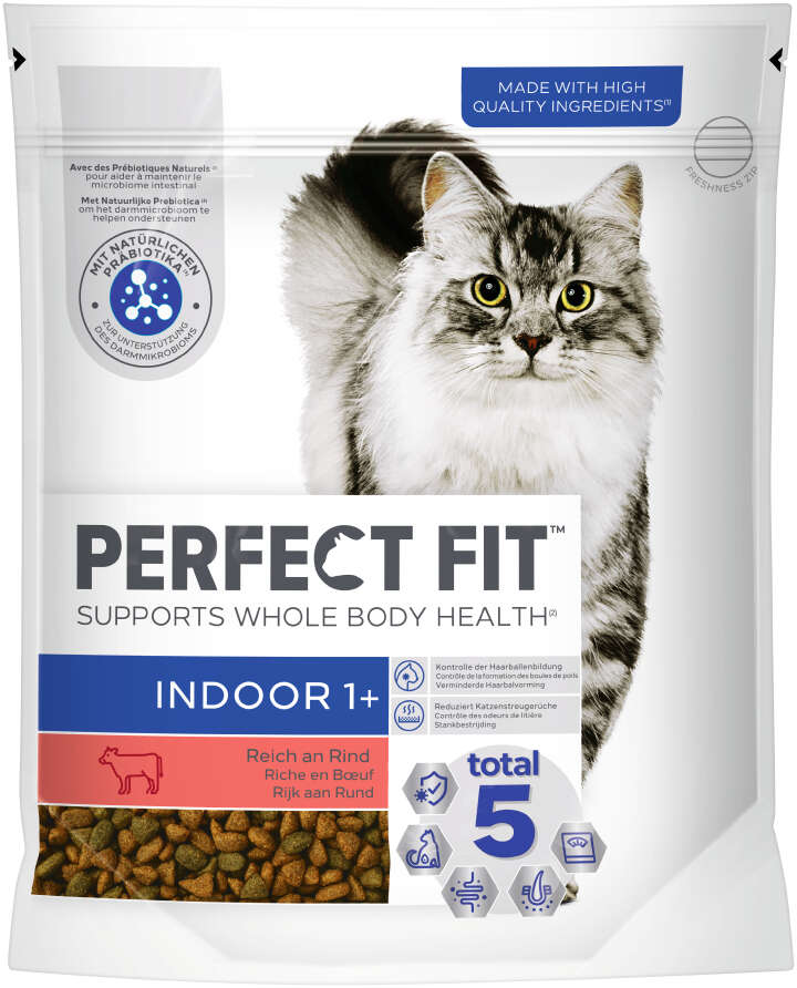 PERFECT FIT Katzen-Trockenfutter Indoor - Mit Rind